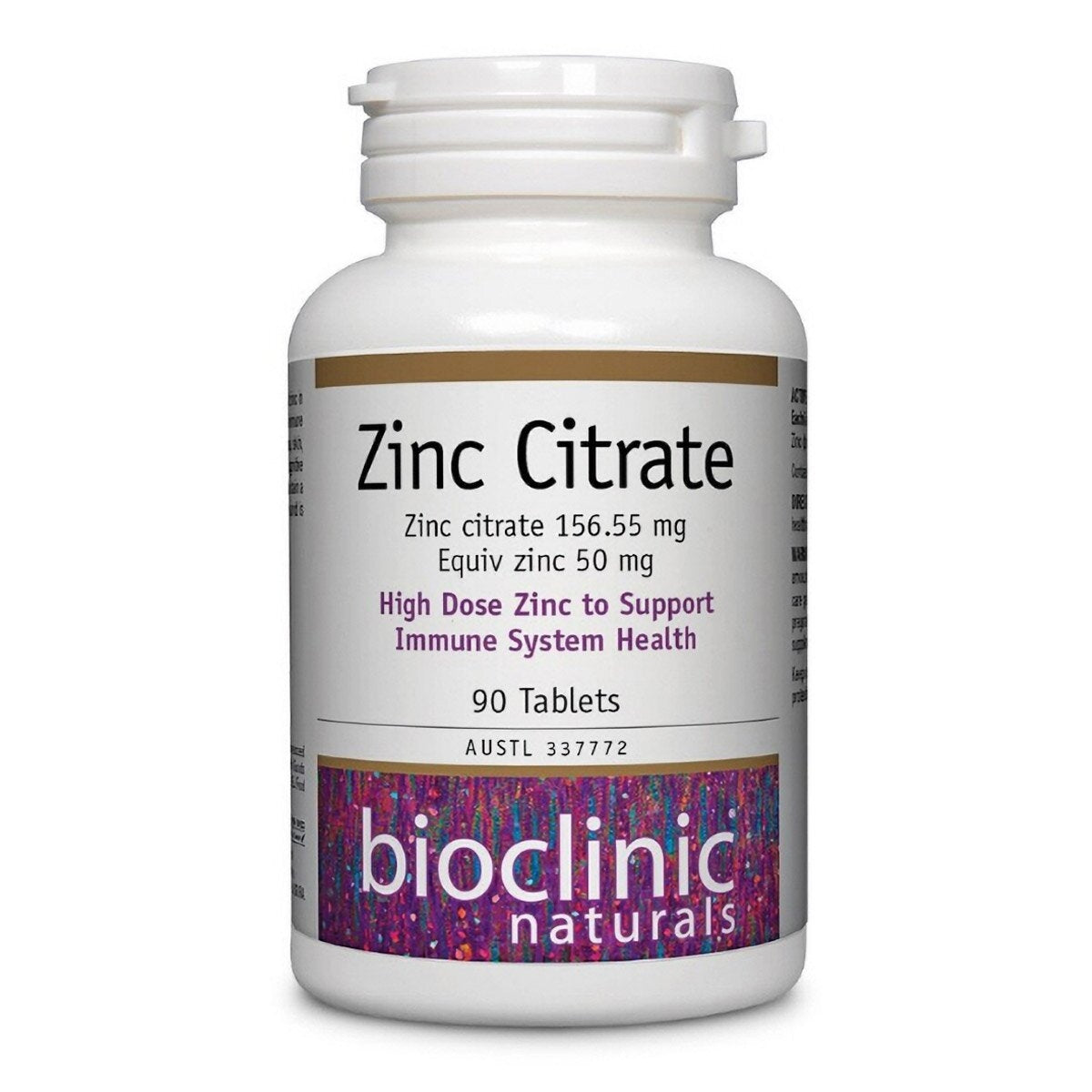 Bioclinic Naturals Zinc Citrate 90 Tabs