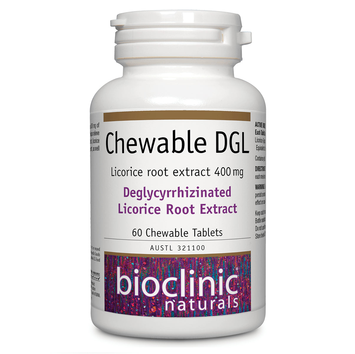 Bioclinic Naturals Chewable DGL 60 Tabs