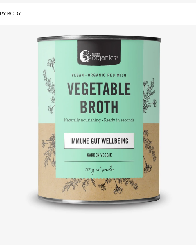 Nutra Organics Vegetable Broth Garden Veggie