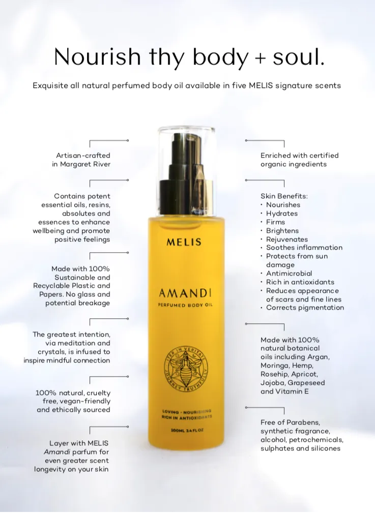 Amandi Perfumed Body Oil - Melis