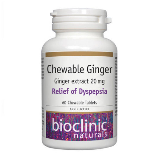 Bioclinic Naturals Chewable Ginger 60 Tabs