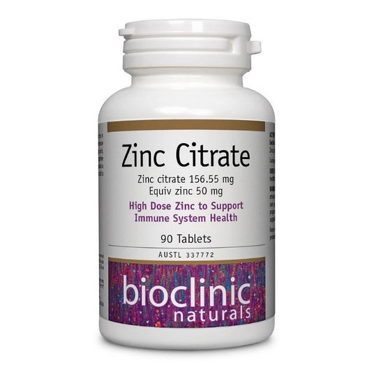 Bioclinic Naturals Zinc Citrate 90 Tabs