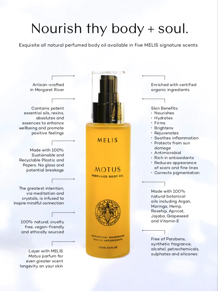 Motus Perfumed Body Oil – Motus No 7 - Melis