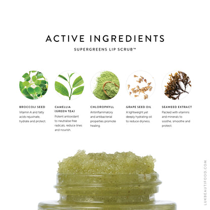 Supergreens Lip Scrub™ Lük Beautifood