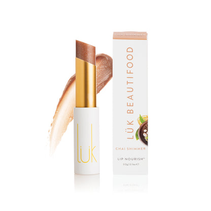 100% Natural Lip Nourish™ Chai Shimmer Lük Beautifood