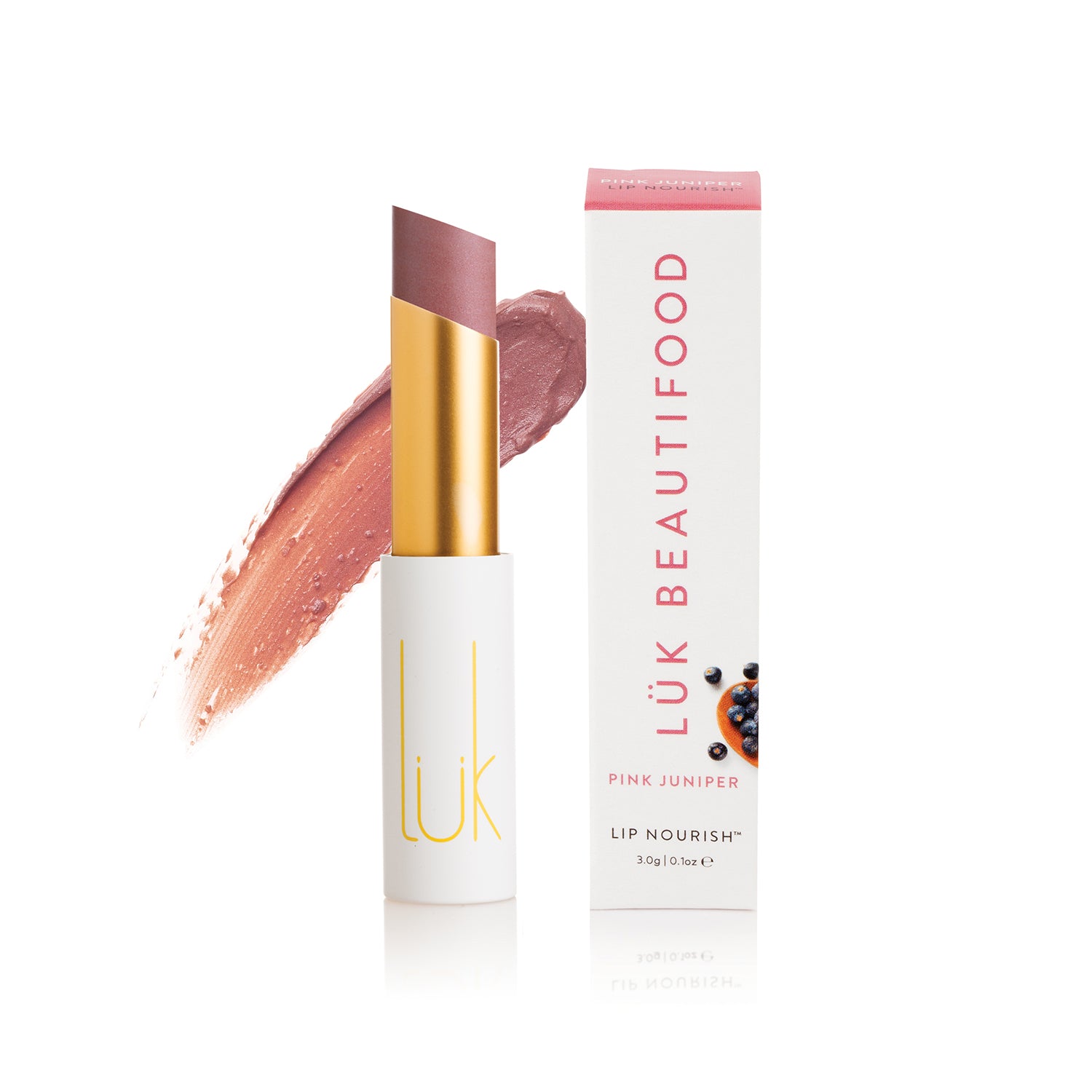 100% Natural Lip Nourish™ Pink Juniper Lük Beautifood