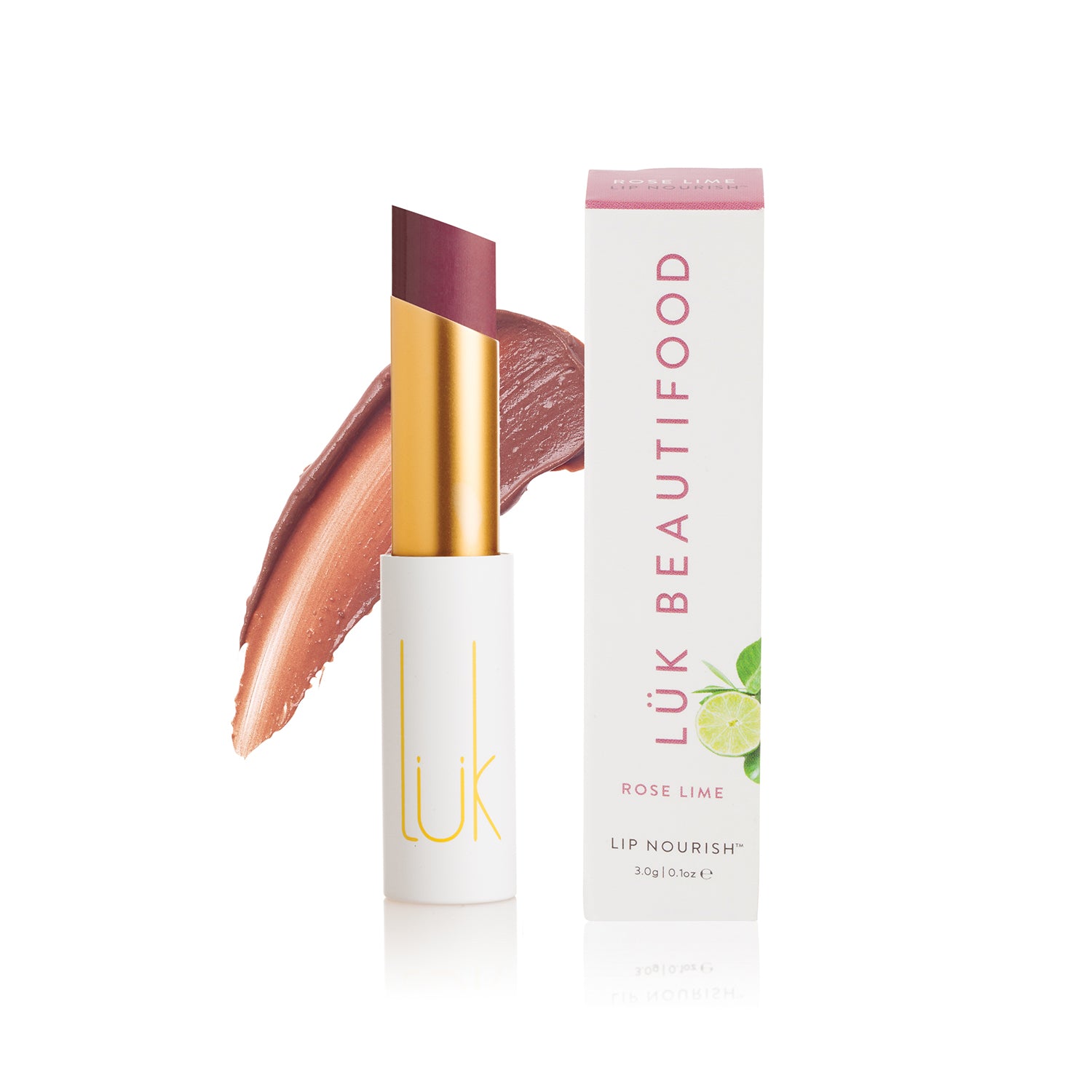 100% Natural Lip Nourish™ Rose Lime Lük Beautifood