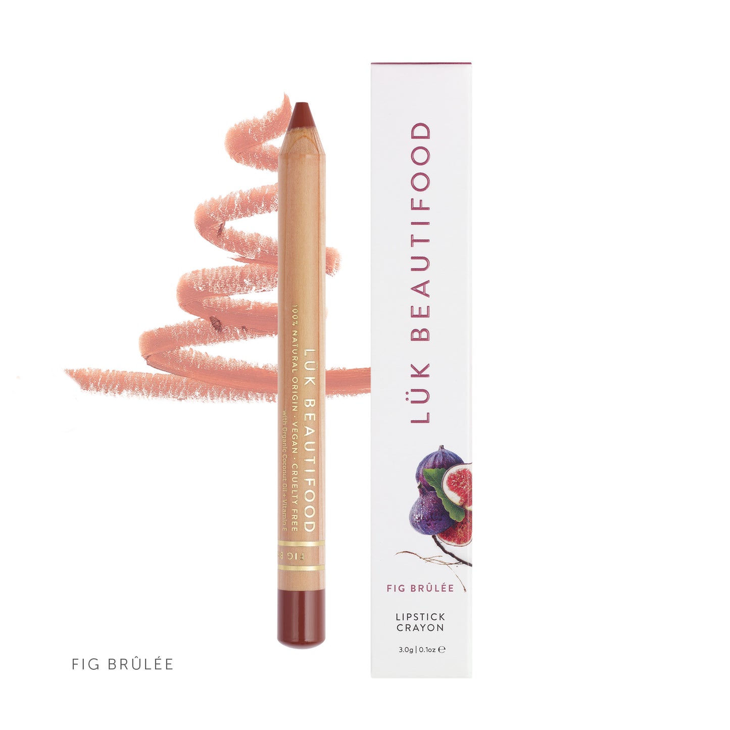 Lipstick Crayon in Fig Brûlée Lük Beautifood