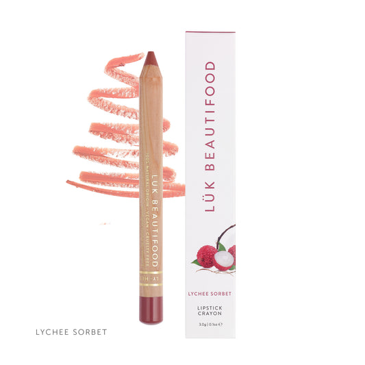 Lipstick Crayon in Lychee Sorbet Lük Beautifood