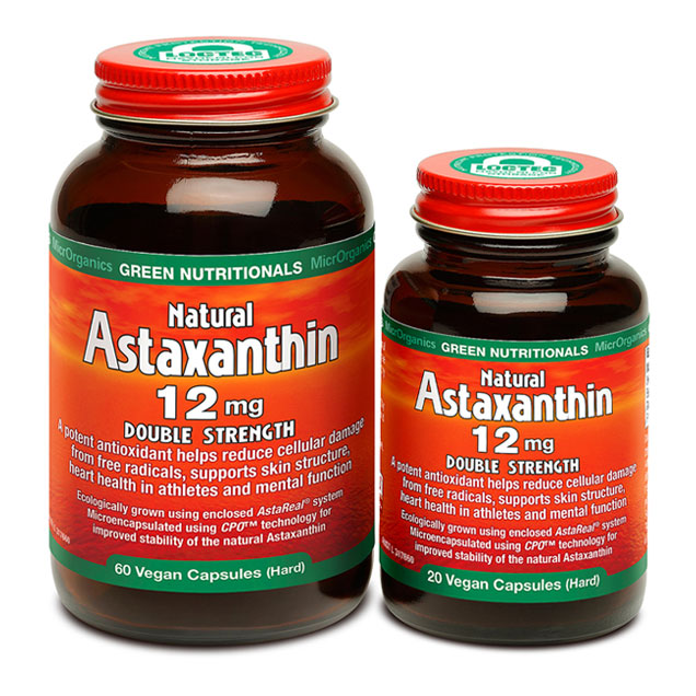 Green Nutritionals Natural Astaxanthin 12mg - 60 caps