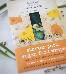 Wax Wraps – Vegan food wraps – Starter Pack