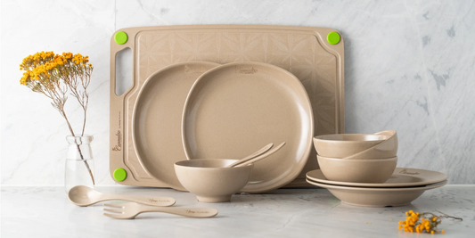 Cannalise made with Hemp - Premium Tableware Family Set - Family Cutlery Set