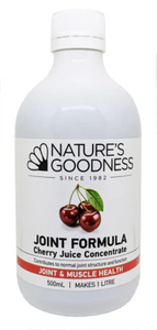 CHERRY JUICE CONCENTRATE Joint Formula 500ml Natures's Goodness