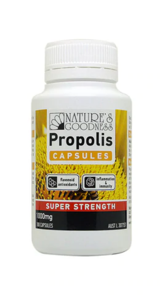 PROPOLIS SUPER STRENGTH 1000mg 100 caps Natures's Goodness
