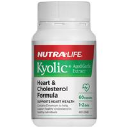 Nutra-Life Kyolic Aged Garlic Extract Heart & Cholesterol Formula Caps